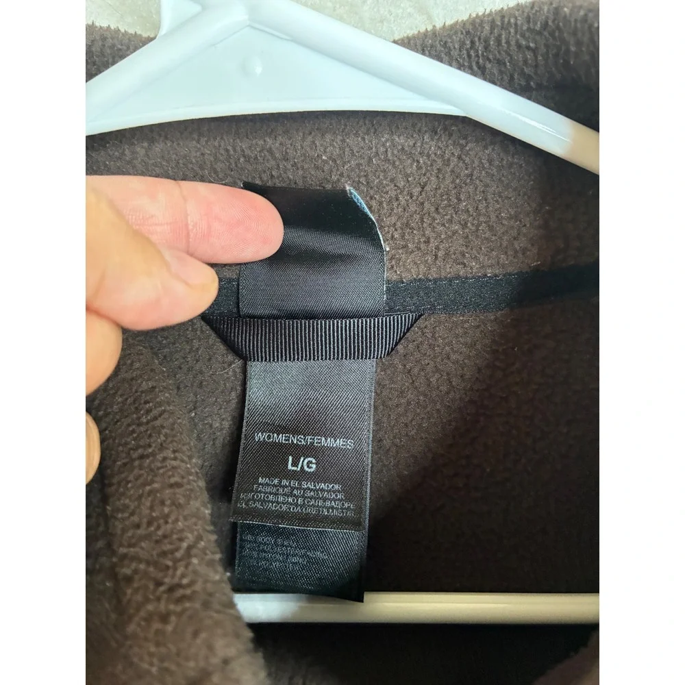 The North Face Womens TKA 100 Full Zip Fleece Jacket Brown Large 7750